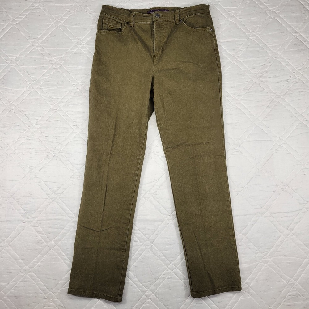 Gloria Vanderbilt Olive Cropped Ankle Jeans